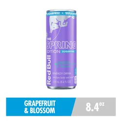 Red Bull Spring Edition Sugarfree Energy Drink, Grapefruit, 8.4 fl. oz. can, with 80mg Caffeine, Taurine & B Vitamins
