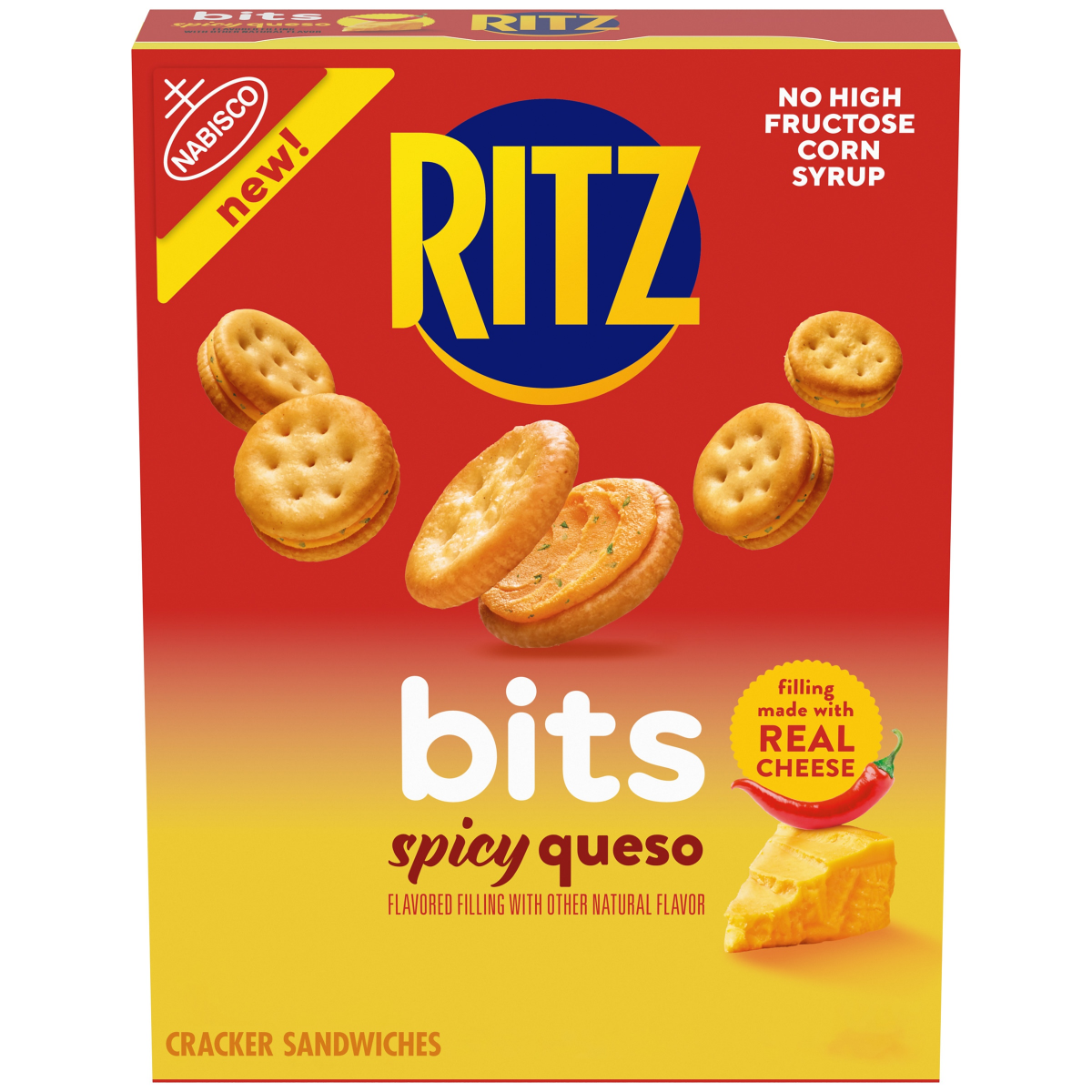 slide 1 of 13, Nab Ritz Bits Spcy Queso, 8 oz