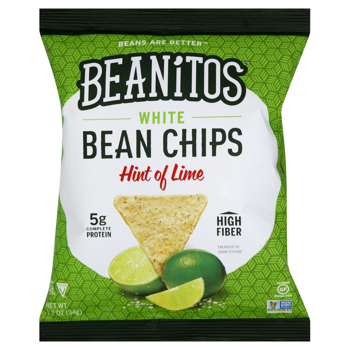 slide 5 of 6, Beanitos Hint of Lime White Bean Chips, 1.2 oz