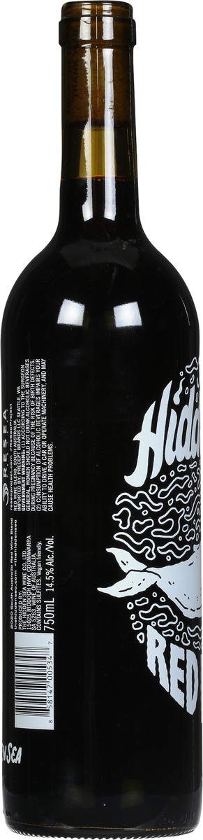 slide 9 of 9, The Hidden Sea Red Blend Wine, 750 ml