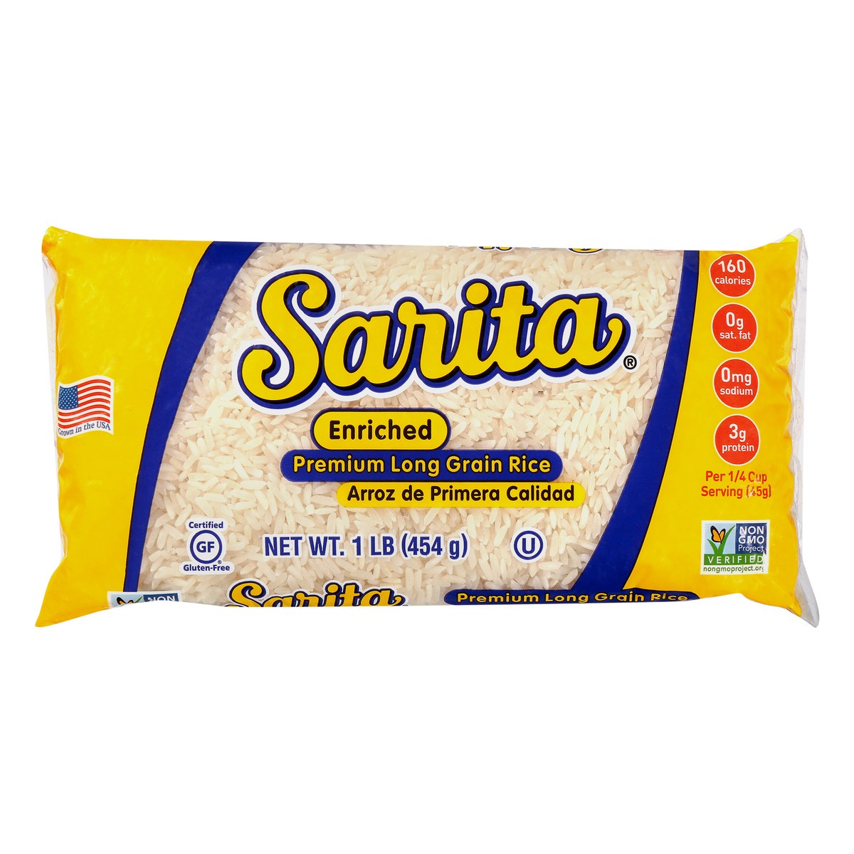 slide 10 of 13, Sarita Enriched Premium Rice 1 lb, 1 lb