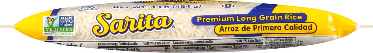 slide 4 of 13, Sarita Enriched Premium Rice 1 lb, 1 lb