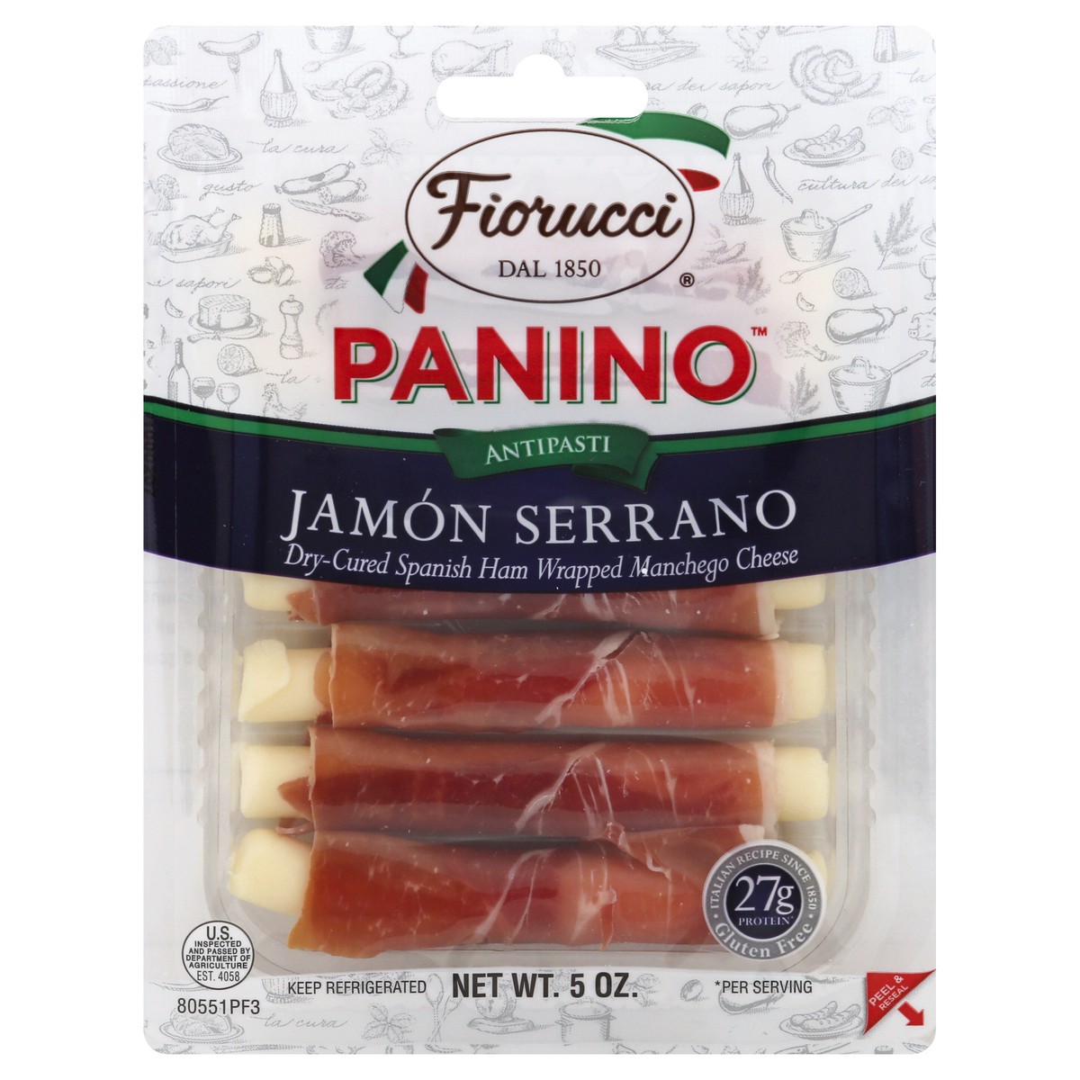 slide 1 of 9, Fiorucci Panino Jamon Serrano, 5 oz