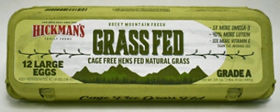 slide 1 of 1, Hickman's Egg Ranch Cage Free Grass Fed, 1 doz