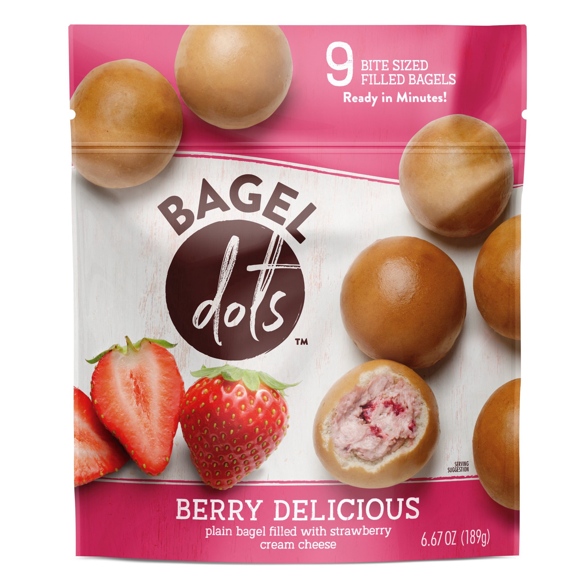 slide 1 of 1, Bagel Dots Berry Delicious, 9 ct