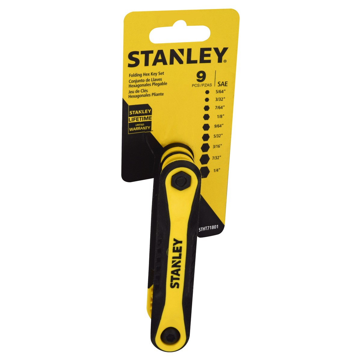 slide 9 of 9, Stanley Hex Key Set SAE, 1 ct