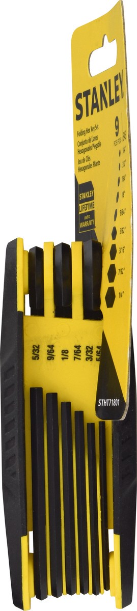 slide 6 of 9, Stanley Hex Key Set SAE, 1 ct