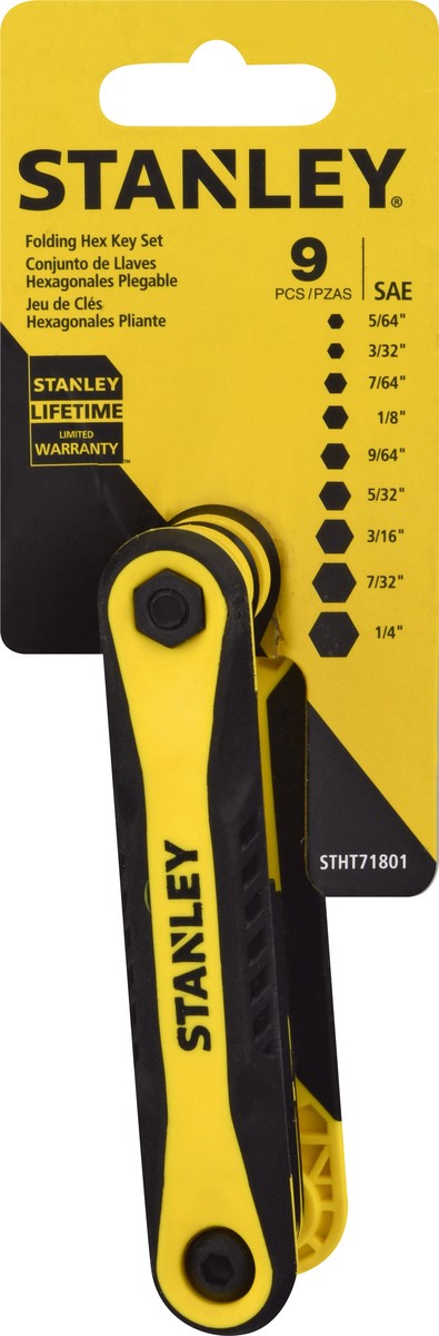 slide 1 of 9, Stanley Hex Key Set SAE, 1 ct