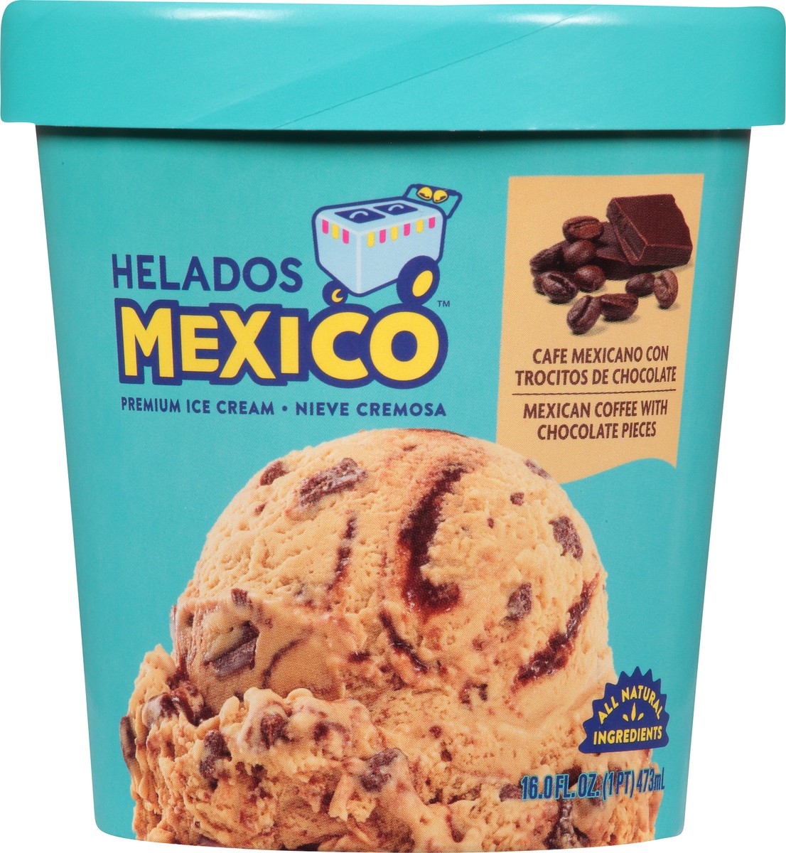 slide 2 of 12, Helados Ic Mexican Coffee Pint, 16 oz