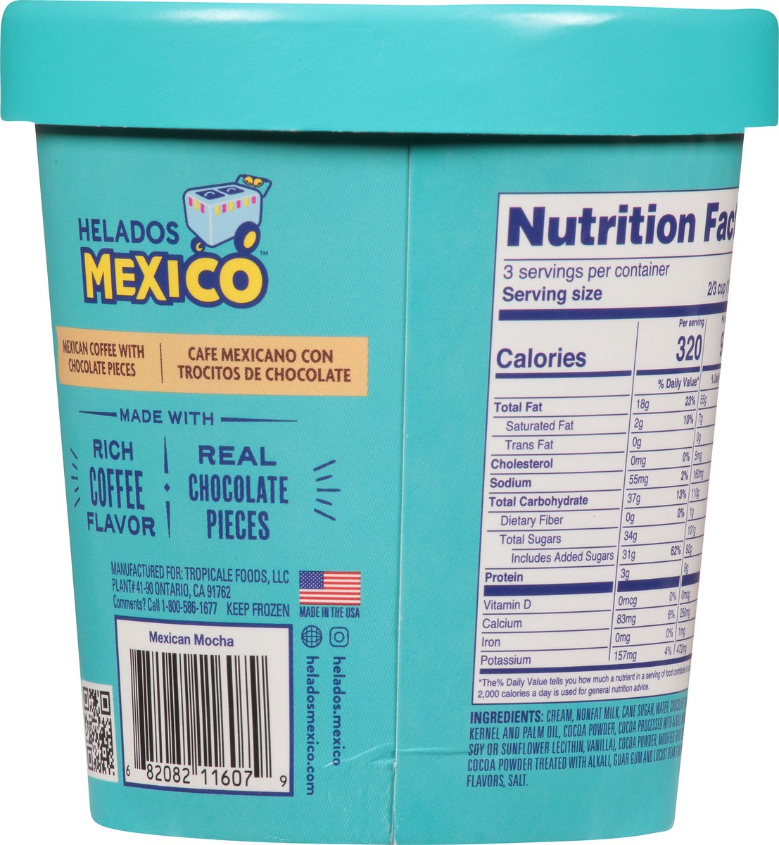 slide 11 of 12, Helados Ic Mexican Coffee Pint, 16 oz