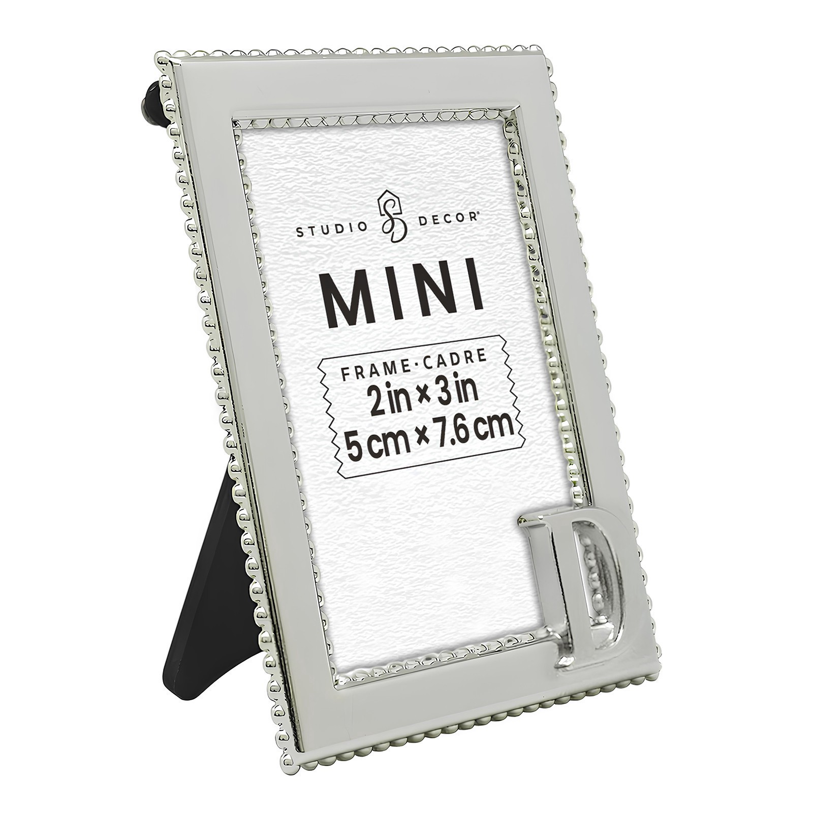 slide 2 of 3, Mini Silver D Frame By Studio Decor, 2 in x 3 in