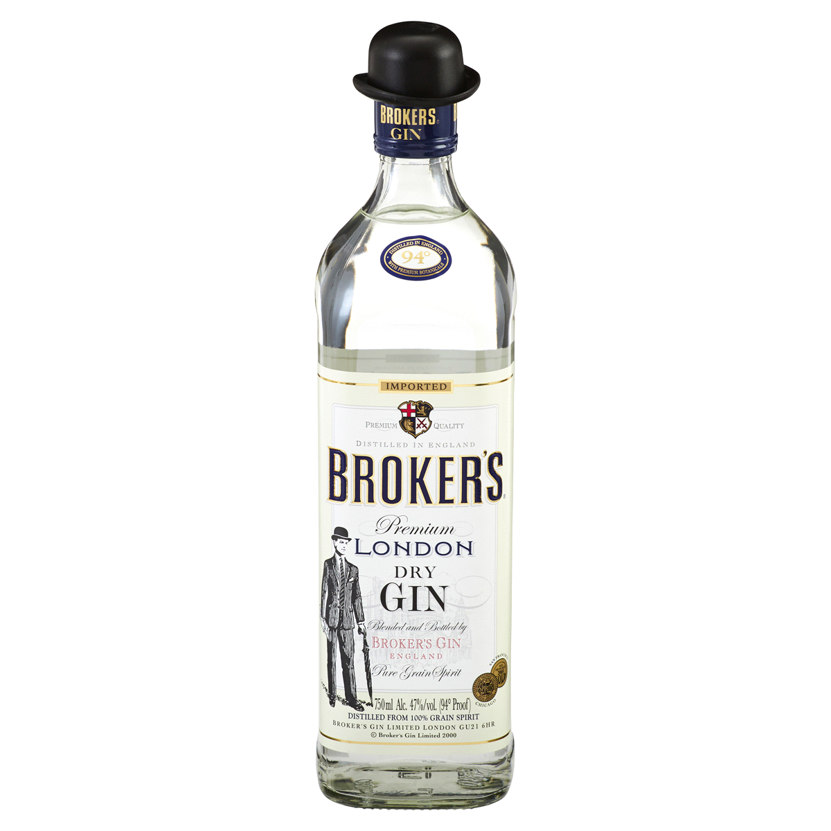 slide 1 of 7, Brokers Dry Gin 750 ml, 750 ml