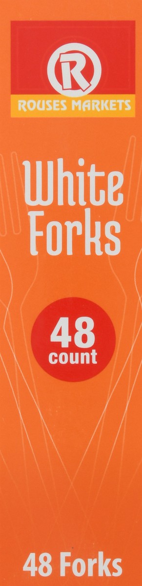 slide 6 of 9, Rouses Markets White Forks 48 ea, 48 ct