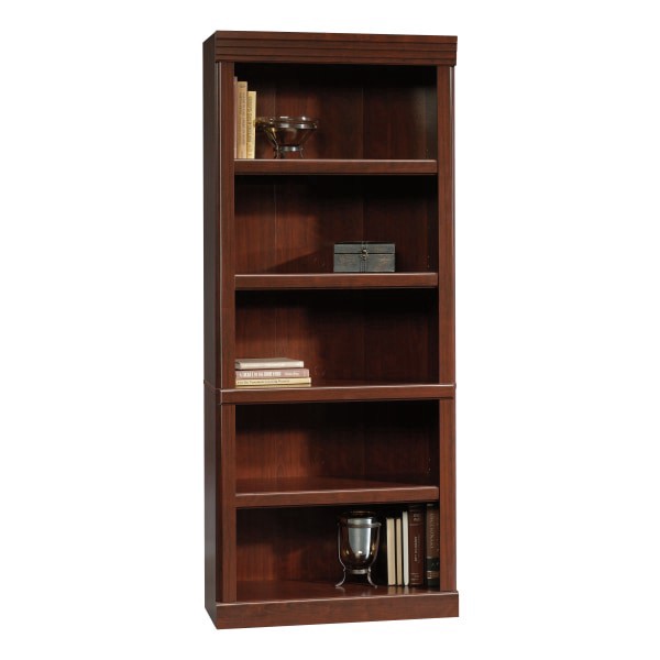 slide 3 of 10, Sauder® Heritage Hill 72""H Bookcase, Open 5-Shelf, Classic Cherry, 1 ct