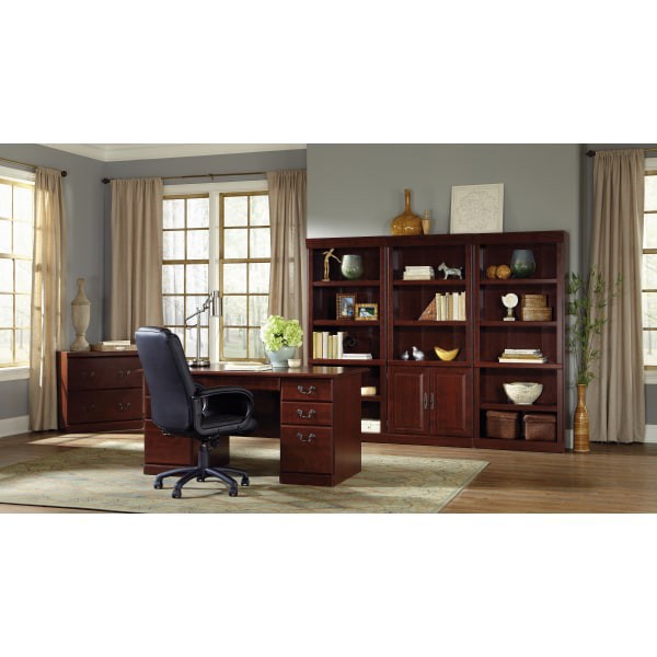 slide 2 of 10, Sauder® Heritage Hill 72""H Bookcase, Open 5-Shelf, Classic Cherry, 1 ct