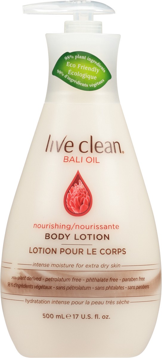 slide 8 of 9, Live Clean Bali Oil Nourishing Body Lotion 17 fl. oz. Pump, 17 fl oz