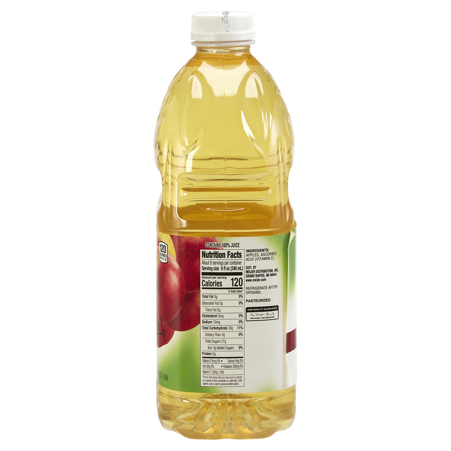 slide 2 of 5, Meijer Fresh Pressed Apple Juice - 64 oz, 64 oz