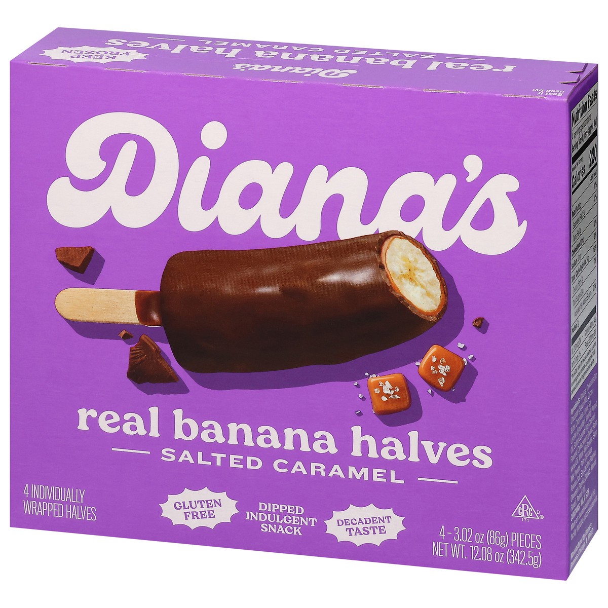 slide 4 of 13, Diana's Real Salted Caramel Banana Halves - 4 ct, 4 ct