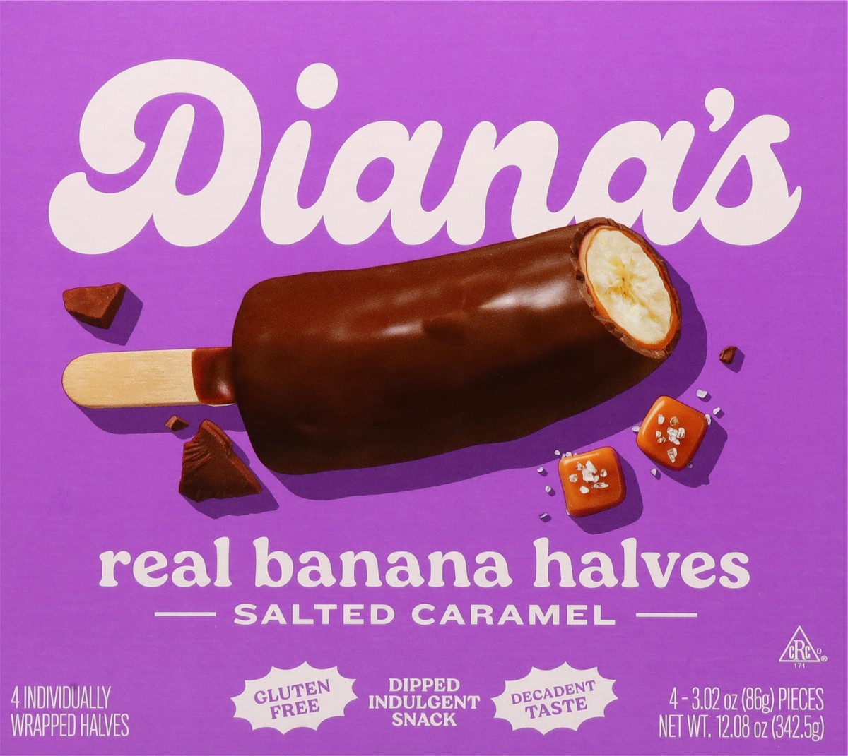 slide 8 of 13, Diana's Real Salted Caramel Banana Halves - 4 ct, 4 ct