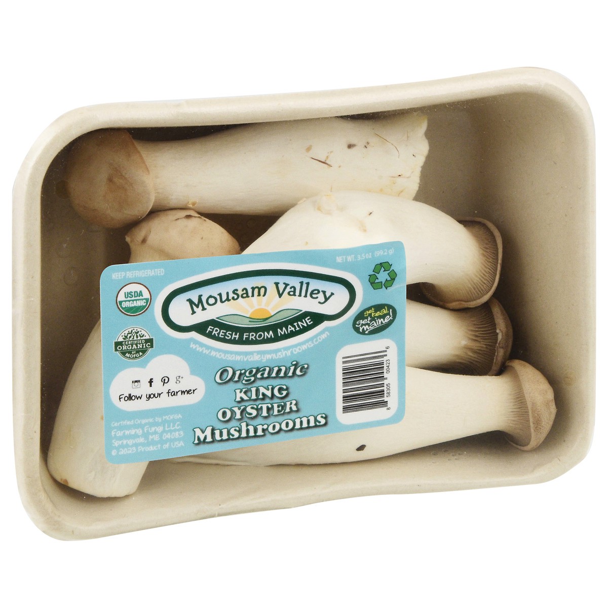 slide 8 of 13, Mousam Valley Organic King Oyster Mushrooms 3.5 oz, 3.5 oz
