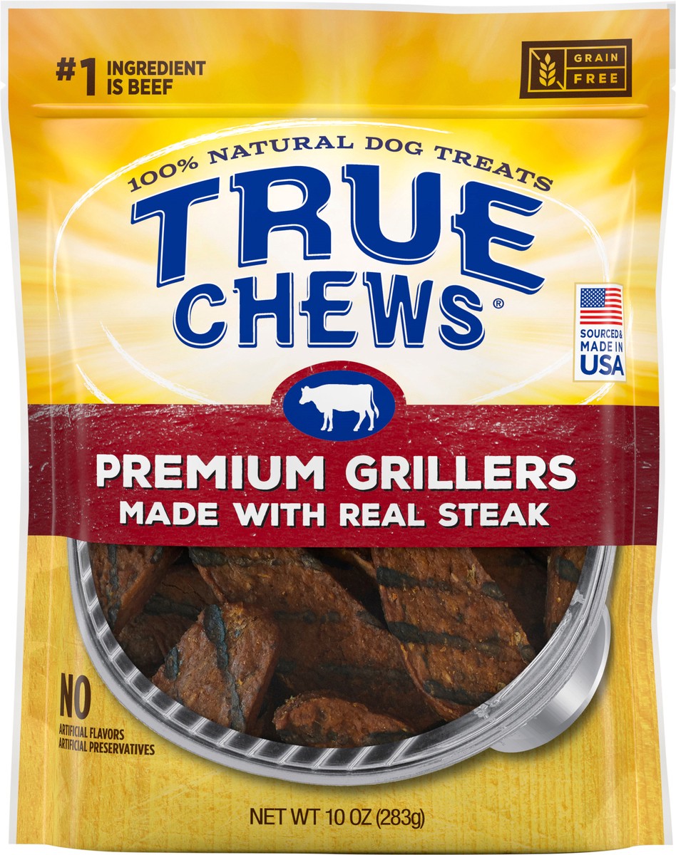 slide 5 of 10, True Chews Premium Grillers Steak Dog Treats 10 oz, 10 oz
