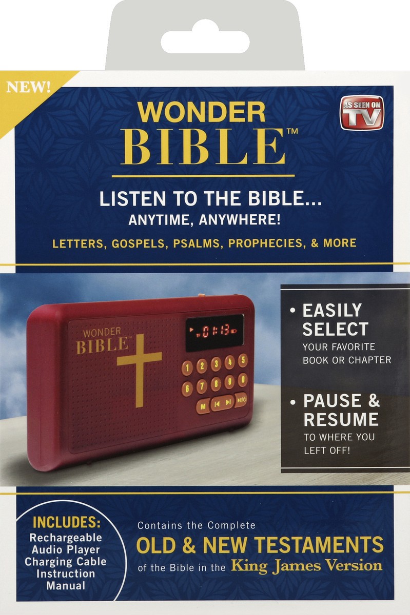 slide 1 of 10, Wonder Bible Audio Player 1 ea, 1 ct