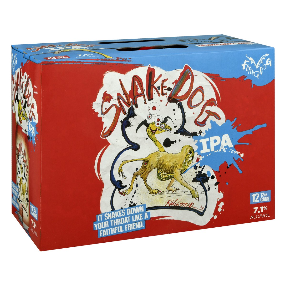 slide 5 of 8, Flying Dog Beer Snakedog, West Coast IPA, Craft Beer, 7.1% ABV, 12 ct