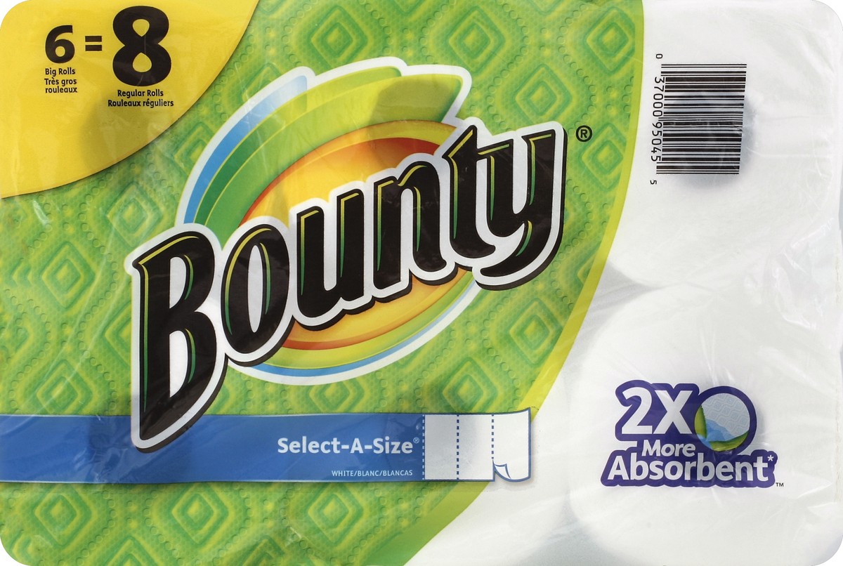 slide 2 of 5, Bounty Paper Towels 6 ea, 6 ct