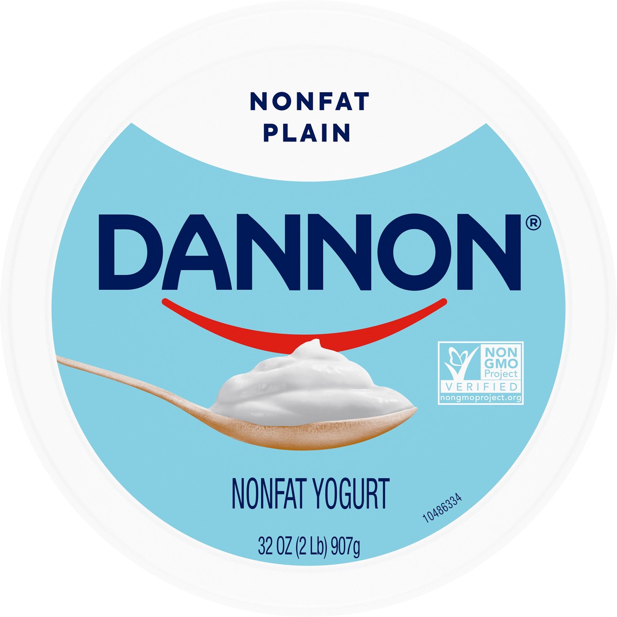 slide 5 of 9, Dannon Plain Nonfat Yogurt, Excellent Source of Calcium and Good Source of Protein with the Rich and Creamy Taste of Plain Flavored Yogurt, 32 OZ Quart, 32 oz