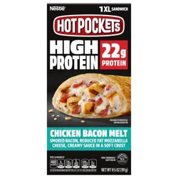 Hot Pockets High Protein Chicken Bacon Melt, 1xl Frozen Sandwich, Frozen Snack