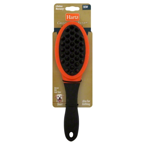 slide 1 of 1, Hartz Groomer Rubber Brush, 1 ct