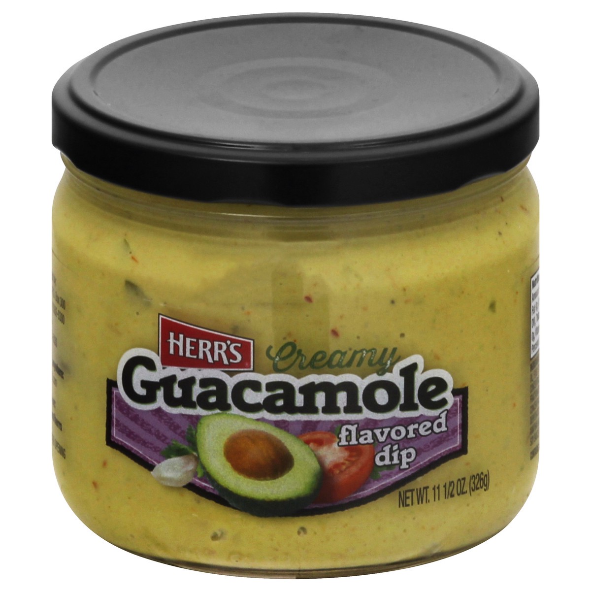 slide 1 of 9, Herr's Creamy Guacamole Flavored Dip 11.5 oz, 11.5 oz