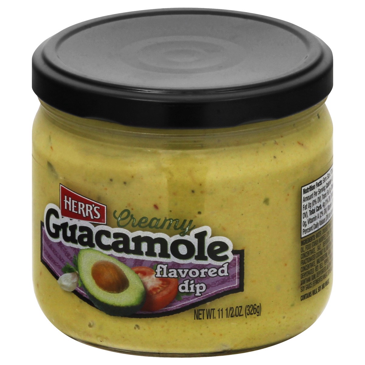 slide 3 of 9, Herr's Creamy Guacamole Flavored Dip 11.5 oz, 11.5 oz