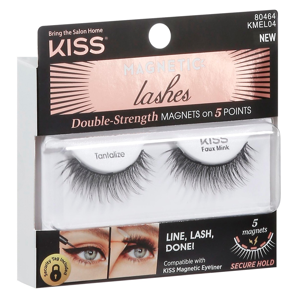 slide 2 of 9, KISS Magnetic Eyelashes, False Lashes - 04 Faux Mink, 1 ct