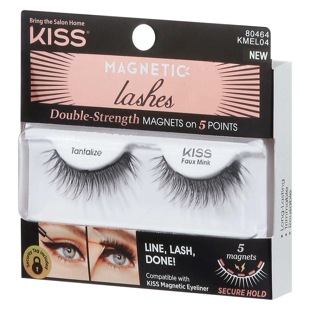 slide 8 of 9, KISS Magnetic Eyelashes, False Lashes - 04 Faux Mink, 1 ct