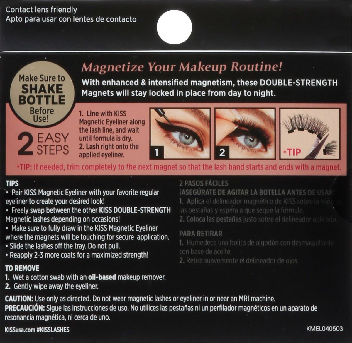 slide 7 of 9, KISS Magnetic Eyelashes, False Lashes - 04 Faux Mink, 1 ct