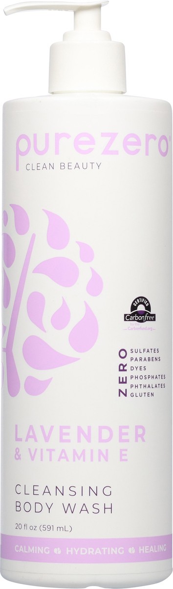 slide 5 of 13, Purezero Cleansing Lavender & Vitamin E Body Wash 20 fl oz, 20 fl oz