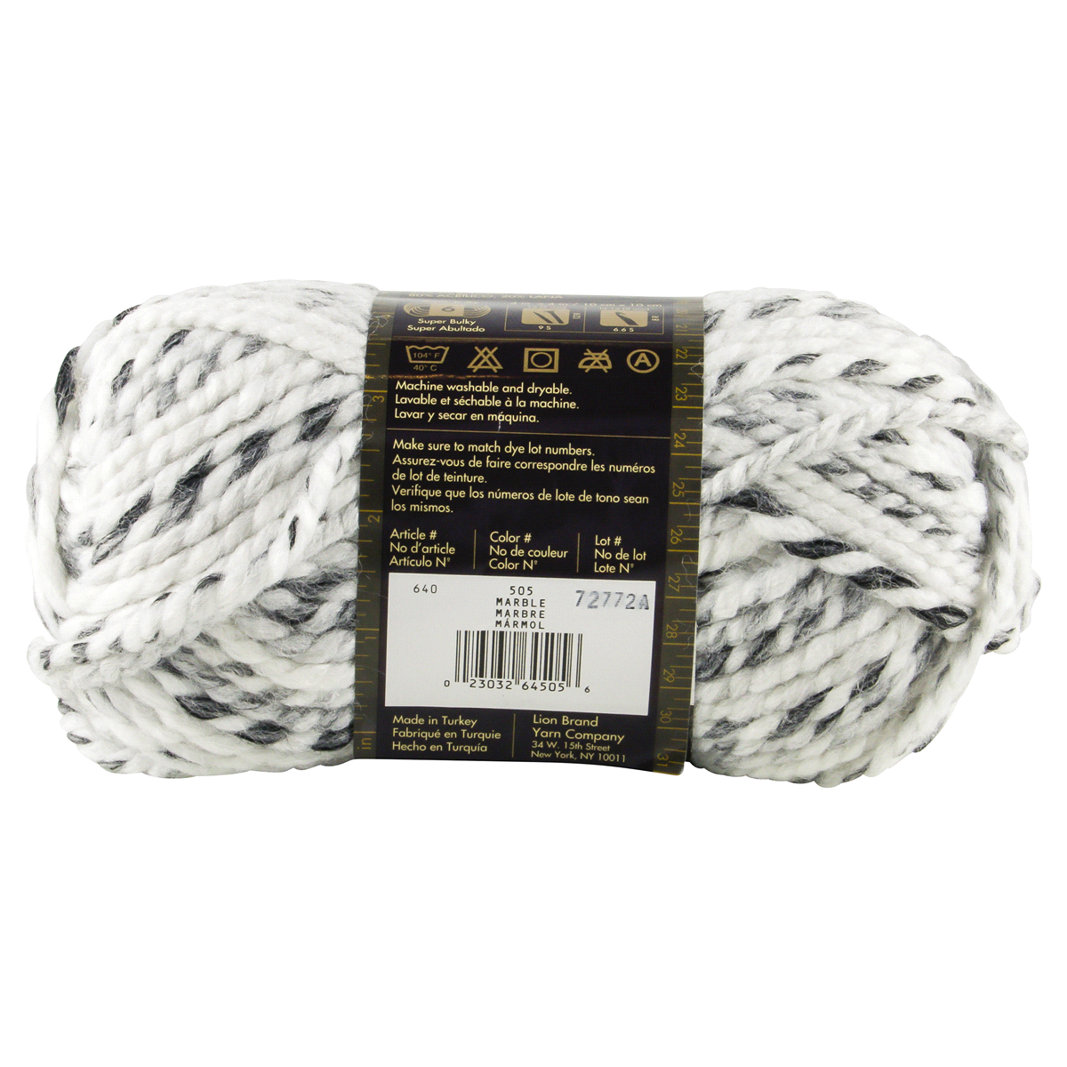 slide 3 of 4, Lion Brand Yarn Wool Ease Thick & Quick Marble, 5 oz