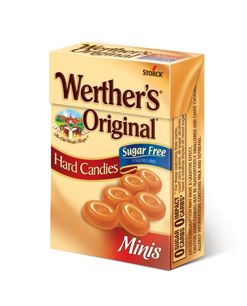 slide 1 of 6, Werther's Original Minis Sugar-Free Hard Candy, 1.48 oz