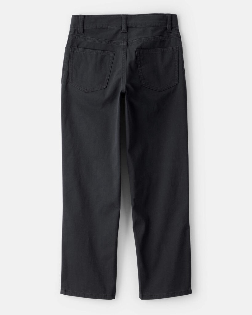 slide 2 of 3, Carter's Boys Cotton Chino Pants - Black Black 7, 1 ct