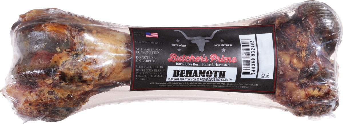 slide 11 of 12, Butcher's Prime Behamoth 100% Natural Pork Dog Chew 1 Each, 1 ct