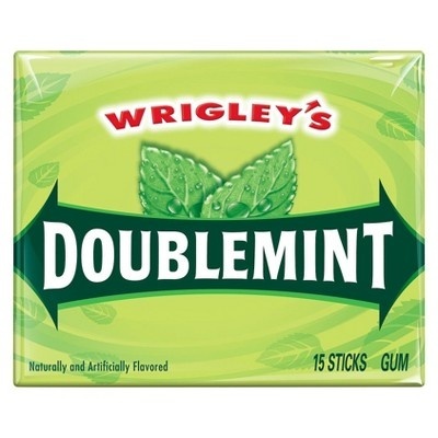 slide 1 of 1, Wrigley's Doublemint Gum, 15 ct