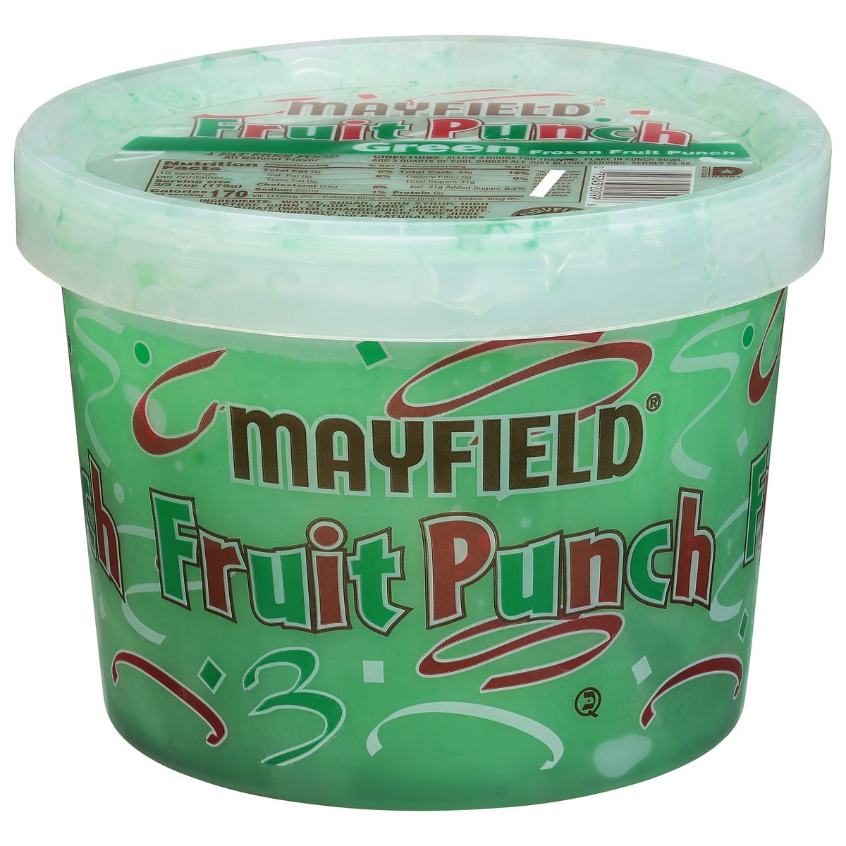 slide 2 of 11, Mayfield Green Green Frozen Fruit Punch 0.5 gal, 1/2 gal