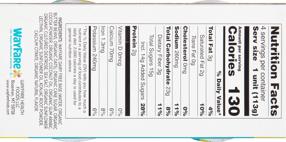 slide 7 of 13, WayFare Dairy Free Chocolate Pudding 4 ea, 4 ct