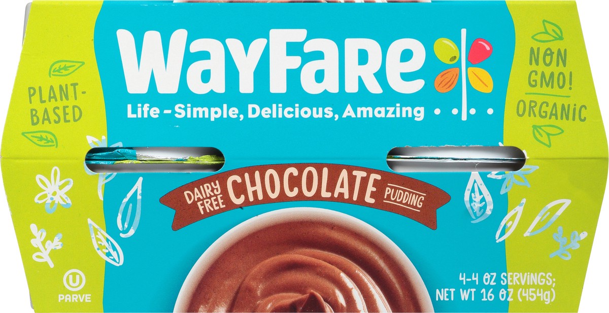 slide 8 of 13, WayFare Dairy Free Chocolate Pudding 4 ea, 4 ct