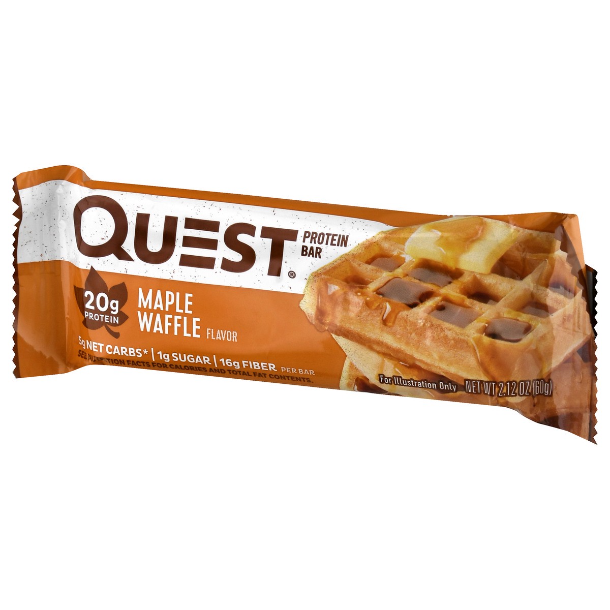 slide 3 of 9, Quest Maple Waffle Flavor Protein Bar 2.12 oz, 4 ct