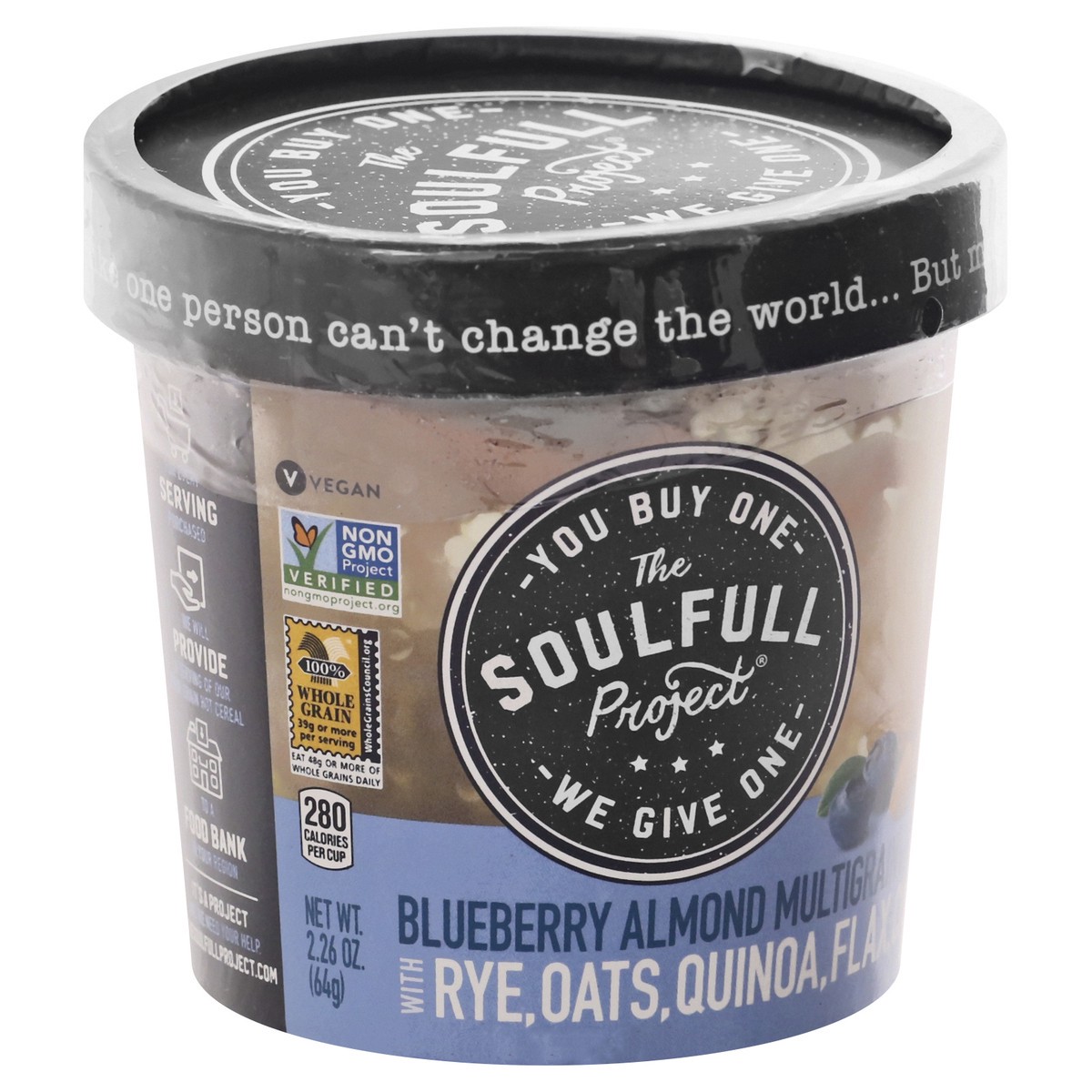 slide 2 of 12, The Soulfull Project Multigrain Blueberry Almond Hot Cereal 2.26 oz, 2.26 oz