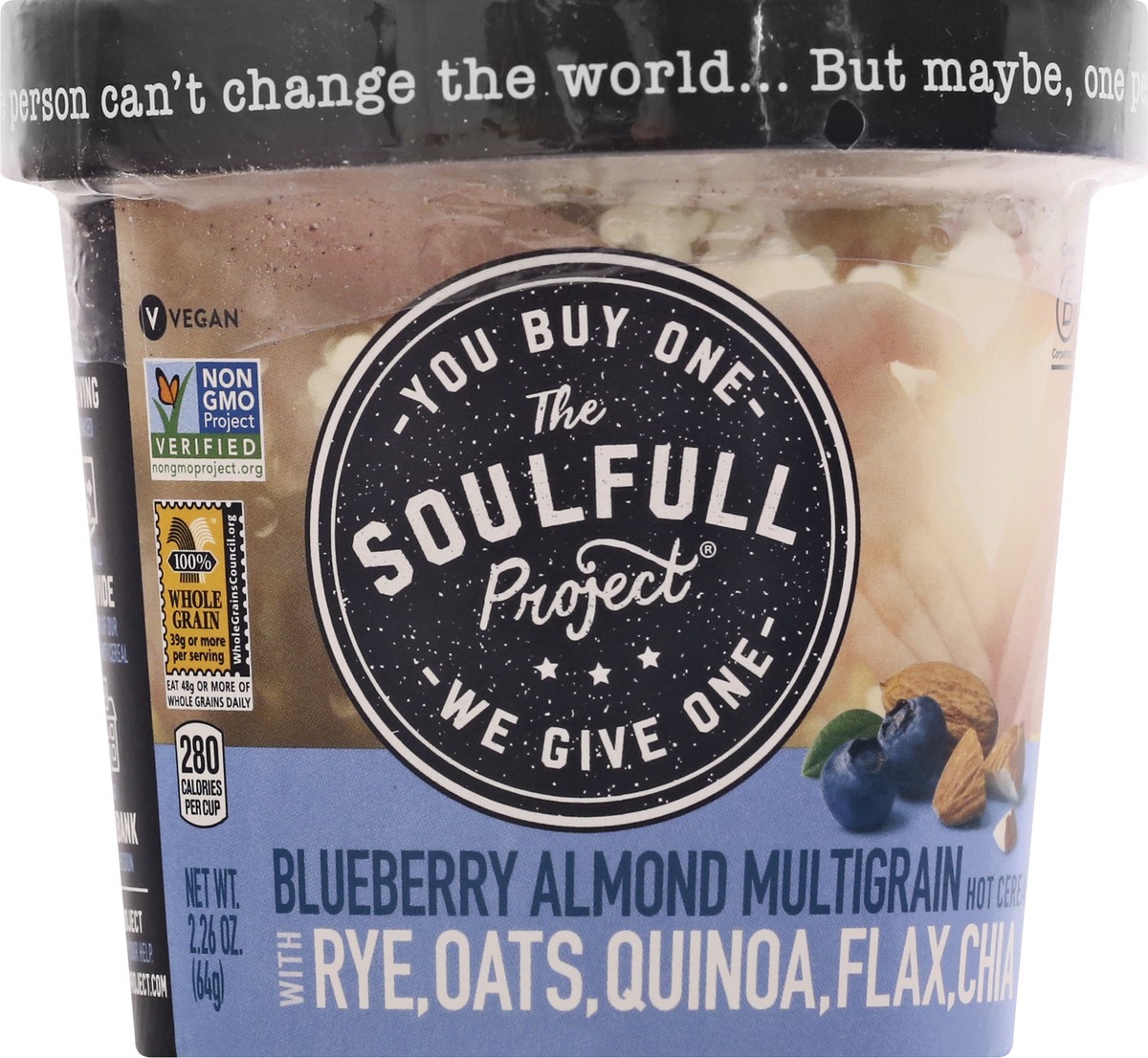 slide 4 of 12, The Soulfull Project Multigrain Blueberry Almond Hot Cereal 2.26 oz, 2.26 oz