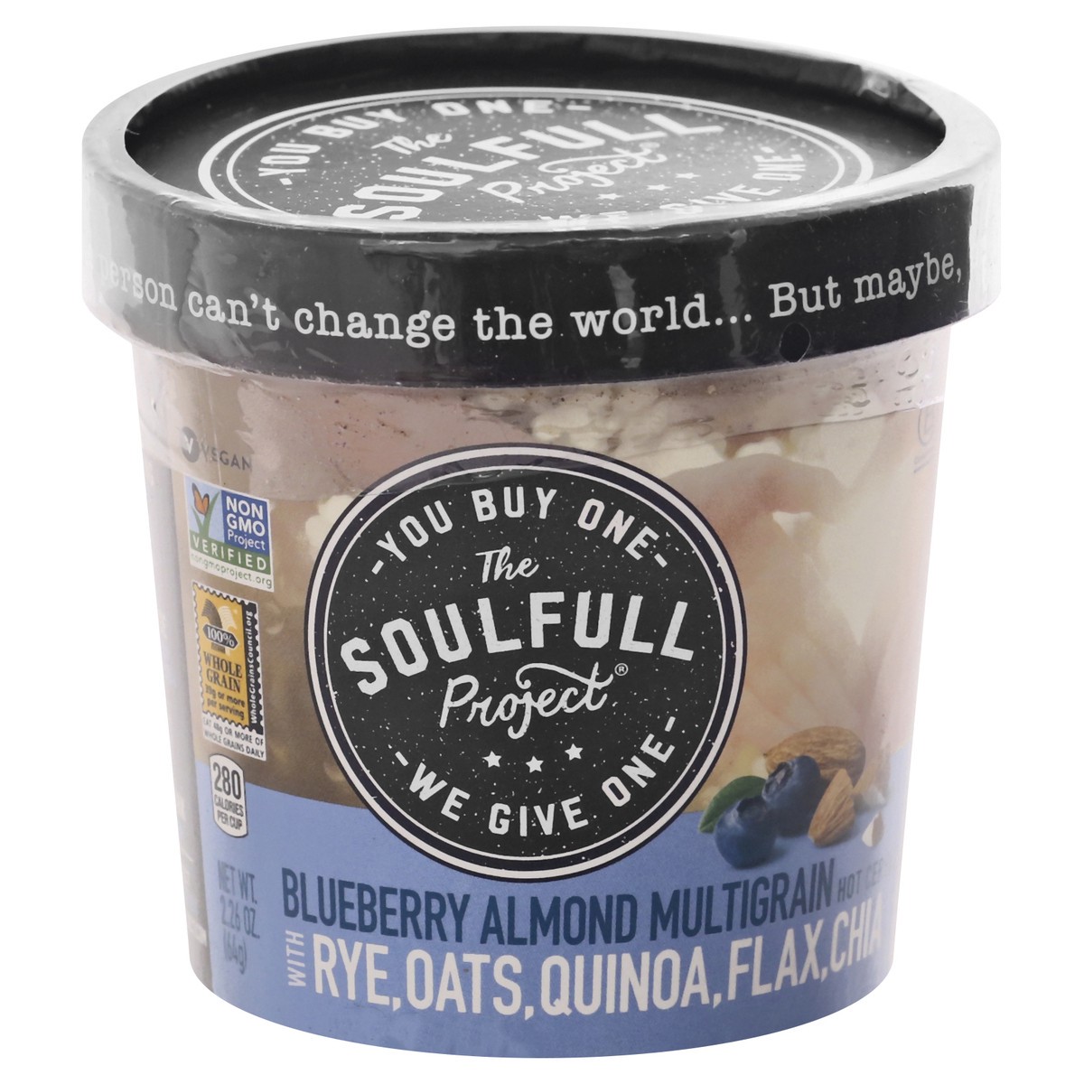 slide 1 of 12, The Soulfull Project Multigrain Blueberry Almond Hot Cereal 2.26 oz, 2.26 oz