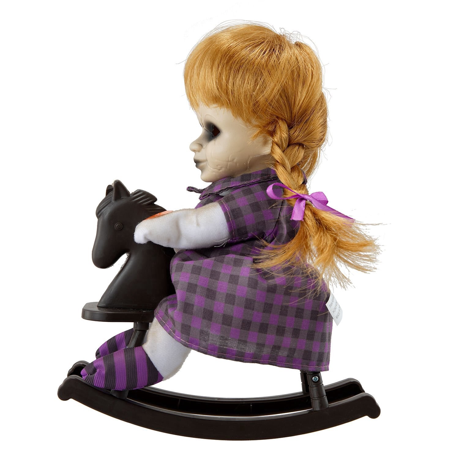 slide 4 of 5, Spooky Village Rocking Horse Doll, Assorted Characters, 9.65 In, 1 ct